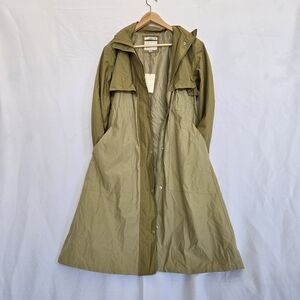 A New Day- Women's Water Resistant Trench Rain Coat Size XS Colorblock NEW